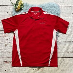 Sport Tek State Farm Red White Short Sleeve Polo Shirt sz XL